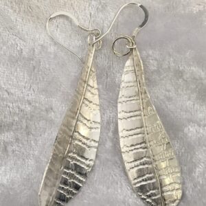 solid silver textured with vintage lace